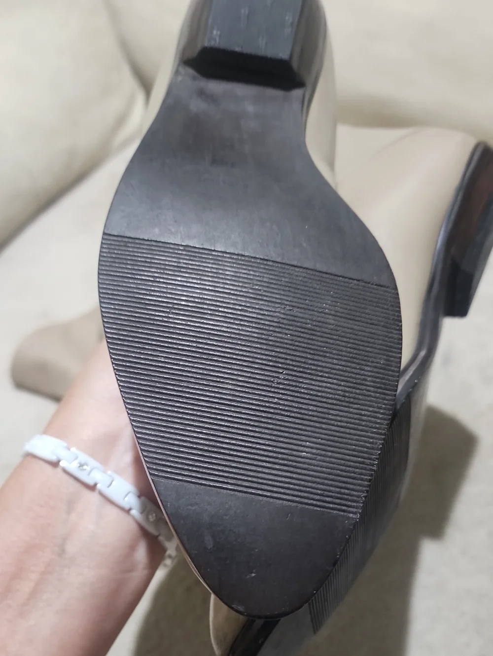 Nine West LTD.edition Women's Over-the-Knee Leather Boots in Taupe
